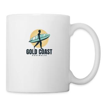 Gold Coast Australia Beach Surfer - Mug - white - Right