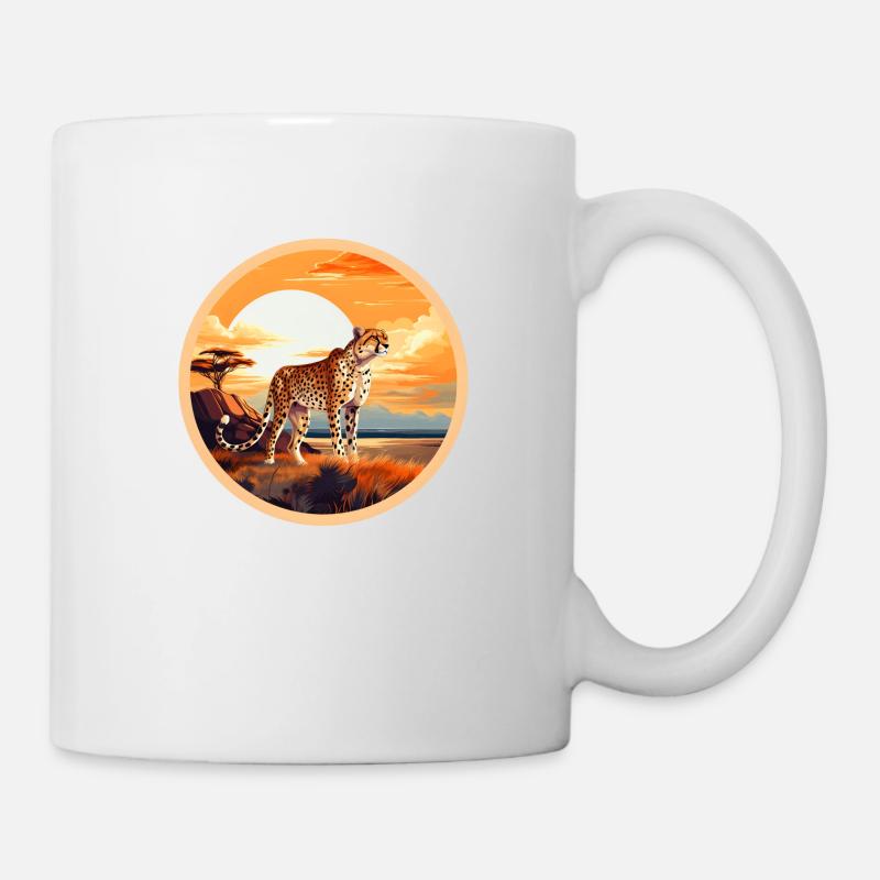 Guépard - Mug blanc - blanc