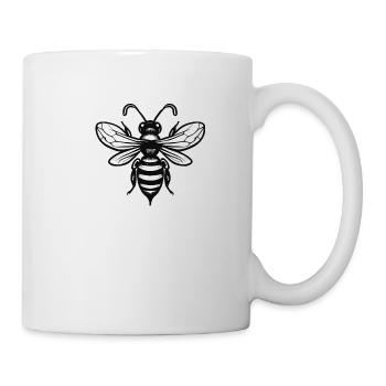 Bee black whitetattoo - Mug - white - Right