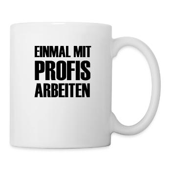 Handwerker Handyman Handwerk Werkzeug Baustelle - Tasse - Weiß - Rechts