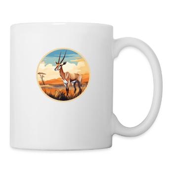 Oryx-Antilope - Tasse - Weiß - Rechts