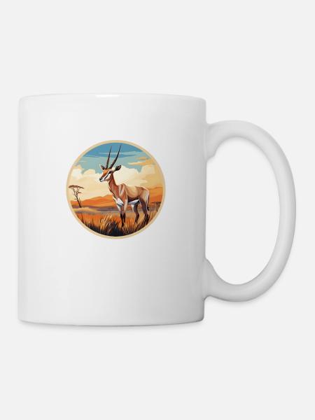 Oryx-Antilope - Tasse - Weiß