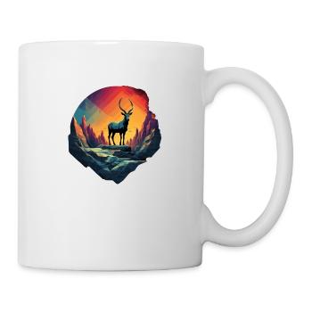 Capricorn in the mountains - Mug - white - Right
