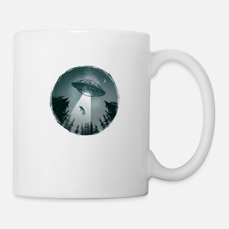 UFO round - Tasse - Weiß