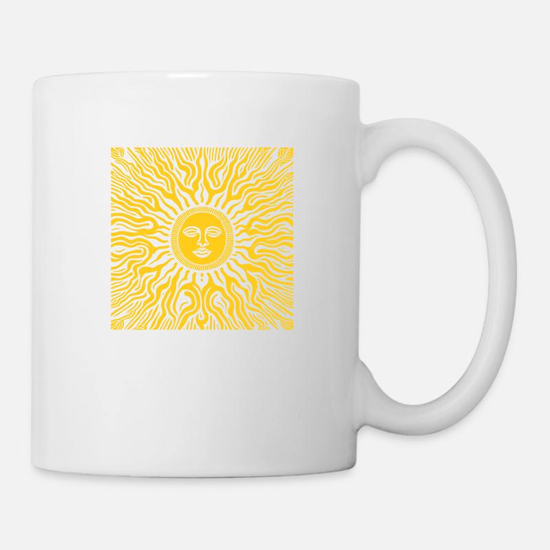 Decorative Sun Design - Mug - white