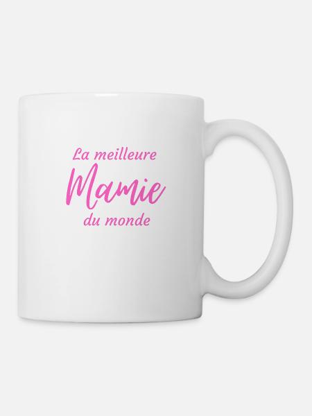 Meilleure mamie cadeau anniversaire grand-mère - Mug blanc - blanc