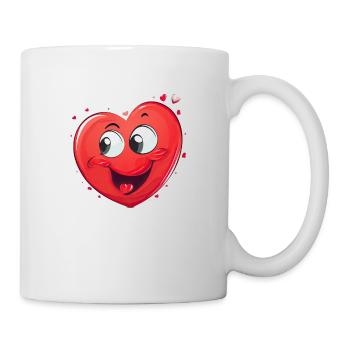 Cheerful heart - Mug - white - Right