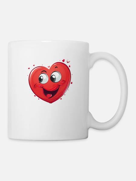 Cheerful heart - Mug - white