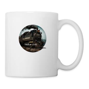 Train Life : Le train de l'histoire - Mug blanc - blanc - Droite