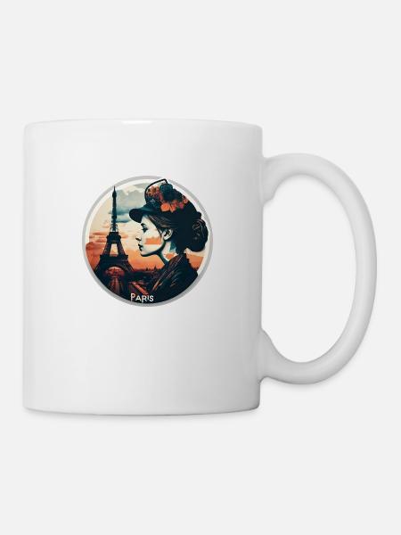Paris La ville de l'amour - Mug blanc - blanc