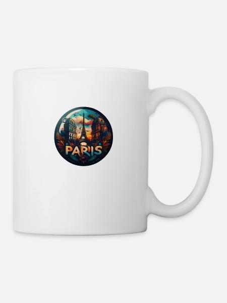 Paris, Tour Eiffel : une union iconique - Mug blanc - blanc