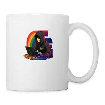 Code de la fierté : hackers LGBTQAI+ - Mug blanc - blanc - Droite