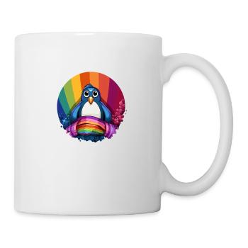 Penguin Pride: A sign of diversity - Mug - white - Right
