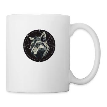 Geometric wolf - Mug - white - Right