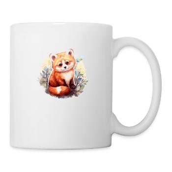 Roter Panda - Tasse - Weiß - Rechts