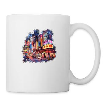 Ville de Chine - Mug blanc - blanc - Droite
