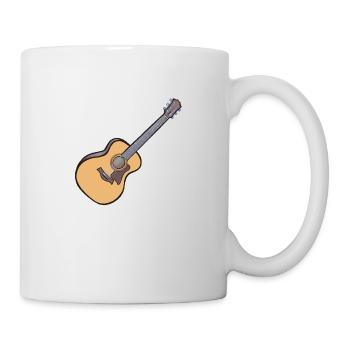 Acoustic Guitar - Mug - white - Right