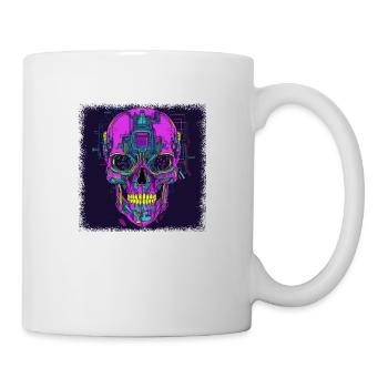 Bones Fingers Skater Exoskeletal Spooky Happy - Mug - white - Right