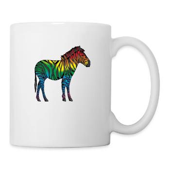 Zebra - Tasse - Weiß - Rechts