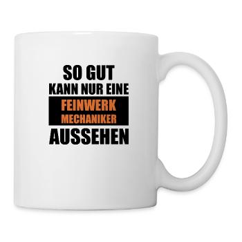 Handwerker Handyman Handwerk Werkzeug Baustelle - Tasse - Weiß - Rechts