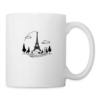 Eiffelturm - Tasse - Weiß - Rechts