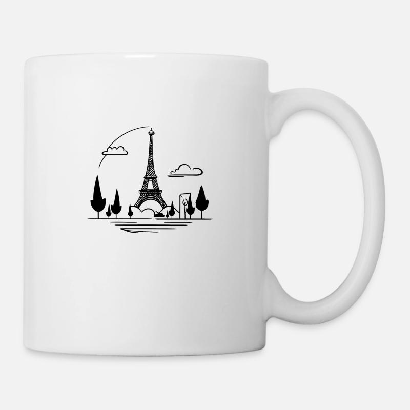 Eiffelturm - Tasse - Weiß