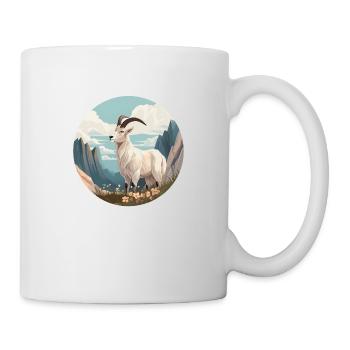 Chèvre de montagne - Mug blanc - blanc - Droite