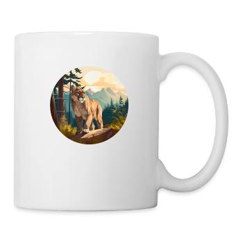 Cougar - Mug blanc - blanc - Droite
