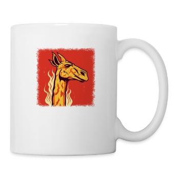 cool africa animal geek cute giraffe present idea - Tasse - Weiß - Rechts