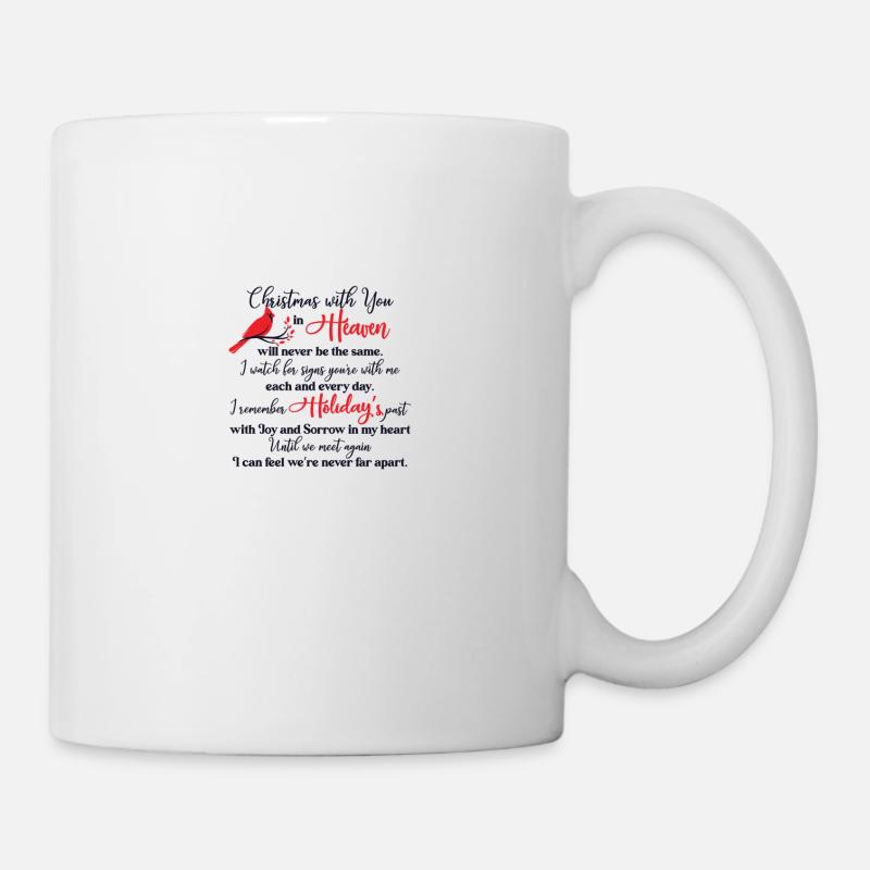 Noël avec toi au Ciel Cardinal - Mug blanc - blanc