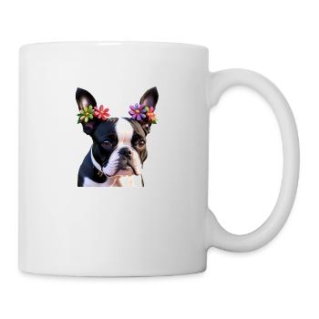chien bouledogue français - Mug blanc - blanc - Droite