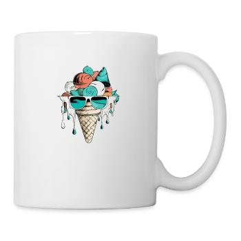 Strawberry mint vanilla ice cream - Mug - white - Right