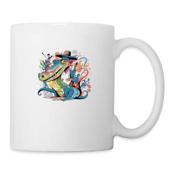 Izidi, der Alligator - Tasse - Weiß - Rechts