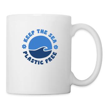 KEEP THE SEA - PLASTIC FREE - Tasse - Weiß - Rechts