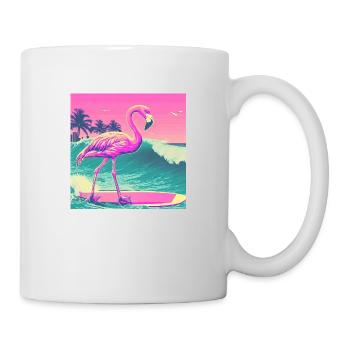 Surfing Flamingo Miami - Mug - white - Right