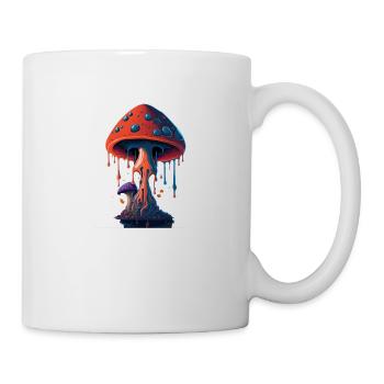 Pilz - Tasse - Weiß - Rechts