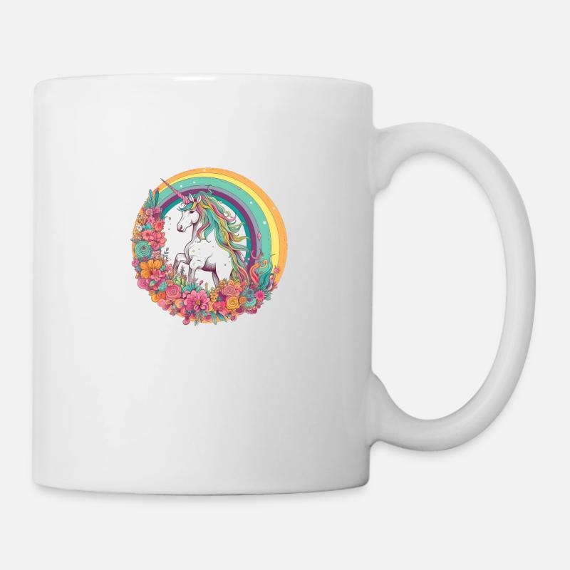 Enchanted Rainbow: Magical Unicorn - Mug - white