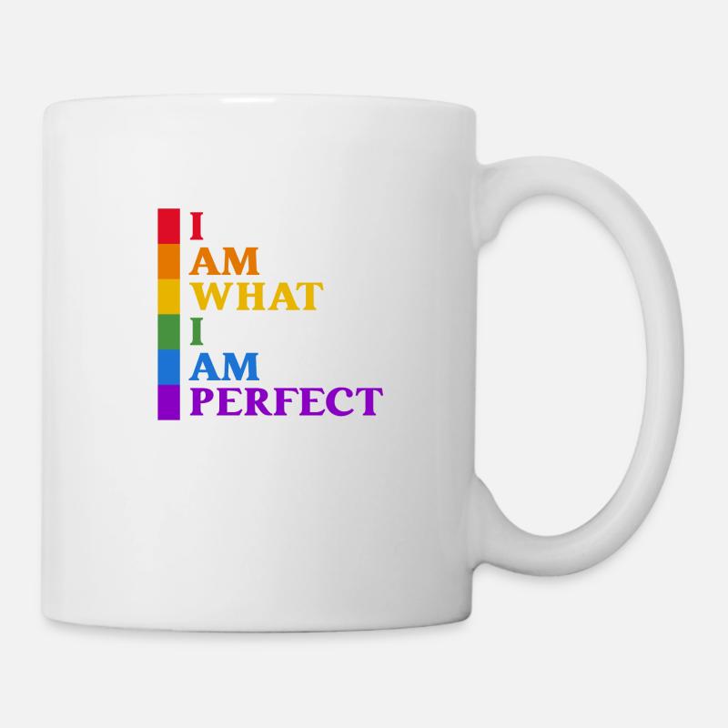 Ich bin Perfekt - LGBTQ - Tasse - Weiß
