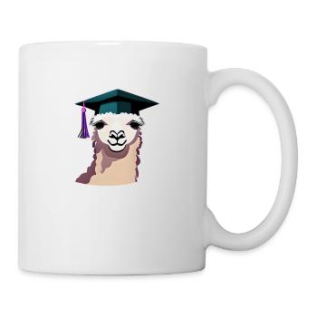 Bachelor Graduate Alpaca Studies School Leaving Certificate - Mug - white - Right