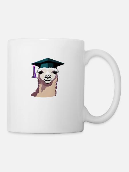 Bachelor Absolvent Alpaka Studium Schulabschluss - Tasse - Weiß
