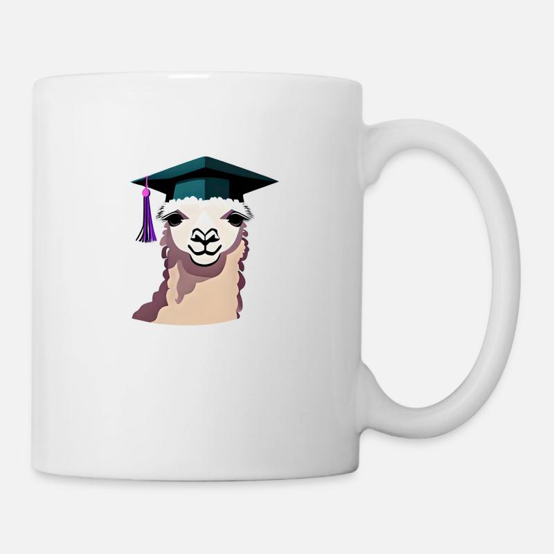 Bachelor Absolvent Alpaka Studium Schulabschluss - Tasse - Weiß