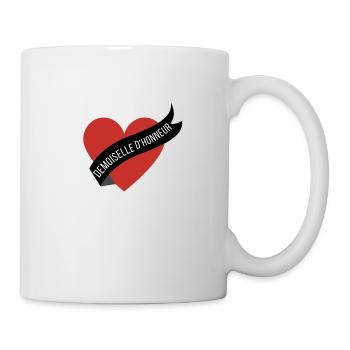 Brautjungfer rotes Herz und Band - Tasse - Weiß - Rechts