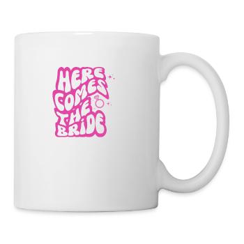 Here comes the bride-la mariée - Mug blanc - blanc - Droite