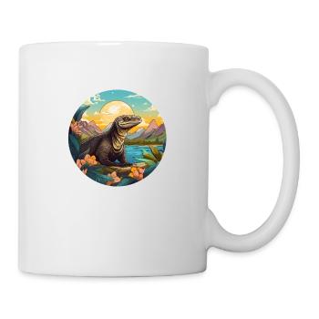 Komodowaran - Tasse - Weiß - Rechts