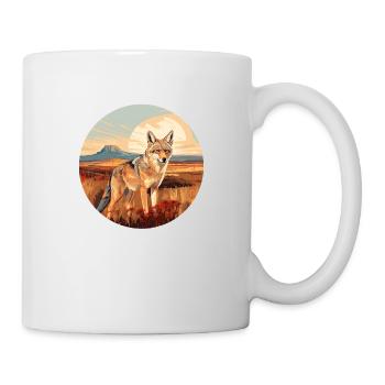 Kojote - Tasse - Weiß - Rechts