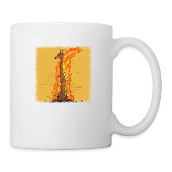 joke green animals humor present idea giraffe cool - Mug - white - Right