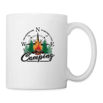 Camping pour camping-cars ou caravanes - Mug blanc - blanc - Droite