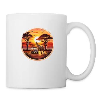 Exotic Safari Journey with Wild Animals - Tasse - Weiß - Rechts