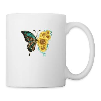 Papillon - Mug blanc - blanc - Droite