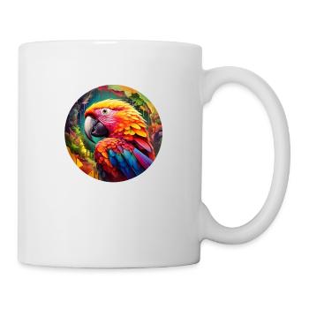 Rainbow Parrot - Mug - white - Right